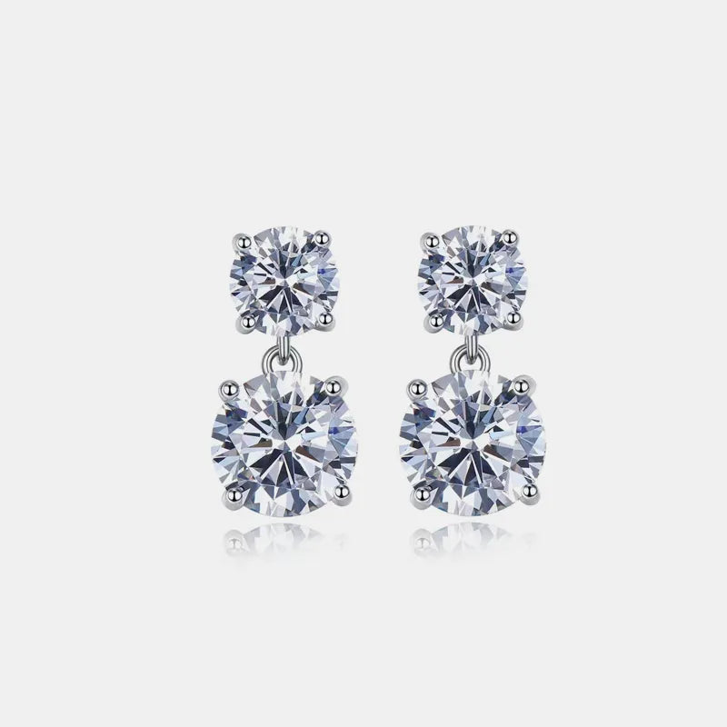 10 carat silver earrings